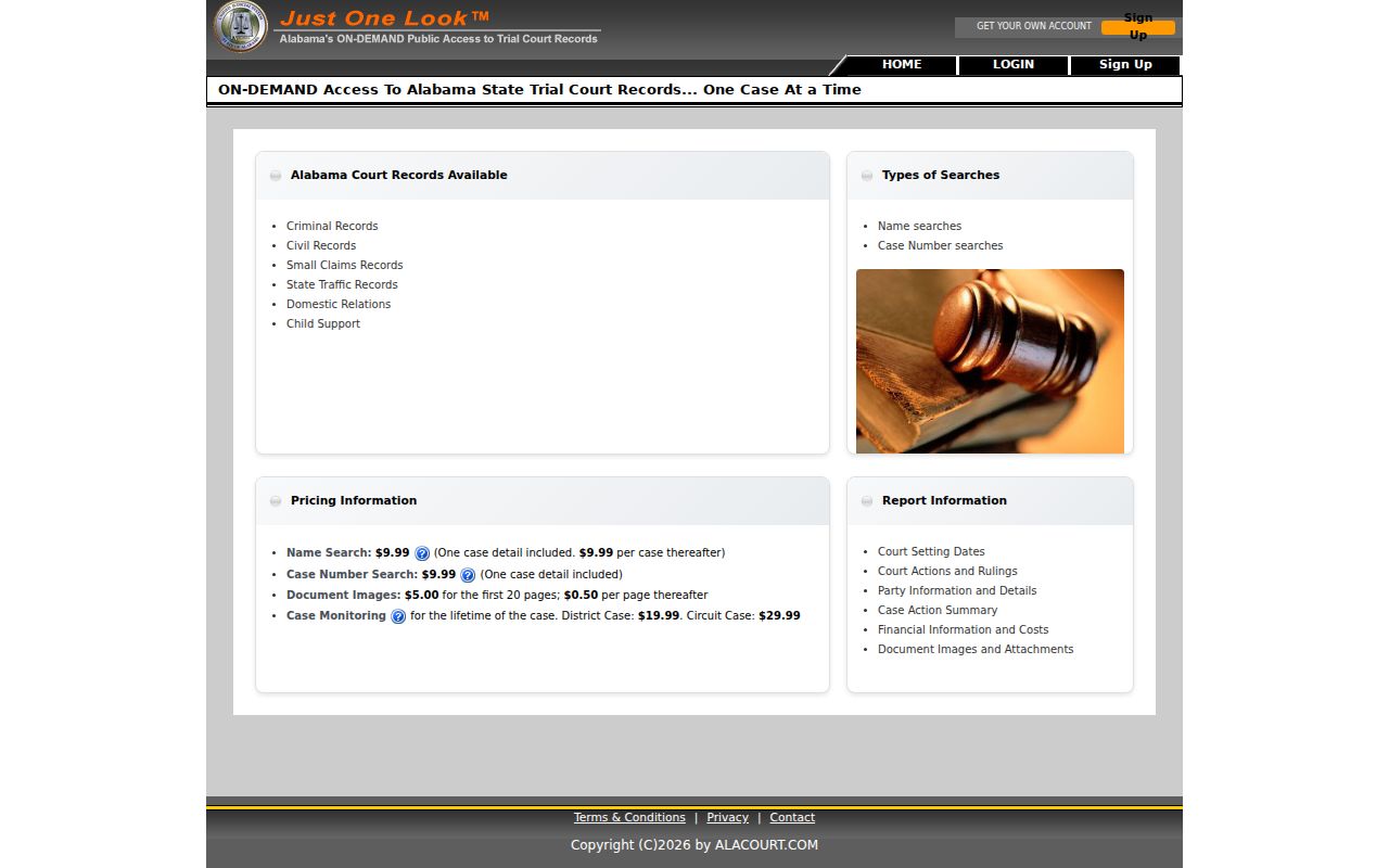Henry County warrant check options on Alabama Just One Look